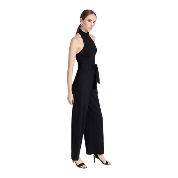 NWT Susana Monaco | Midnight Mock Open Back 32” Jumpsuit S - Picture 2 of 12
